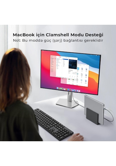 Solke Type C To Displayport 1.4 Kablo 8k 60hz / 4k 144hz Destekli Usb-c To Dp Monitör Kablosu 2 Metre 2 M