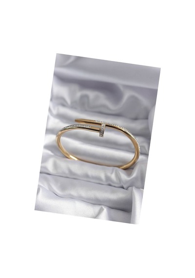 316l Çelik Gold Renk Çivi Model Zirkon Taş Detay Kadın Bileklik Tj-bb5646 Evimdeyokyok