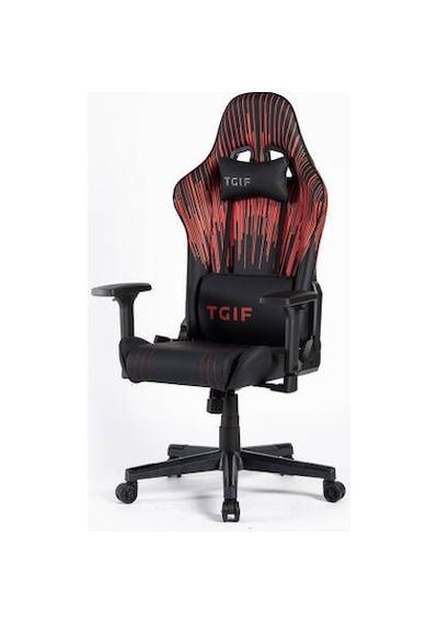 Adore Gaming Apollo Profesyonel Oyuncu Ve Yönetici Koltuğu-siyah-çizgi Kırmızı 42x124-131,5x64 Cm