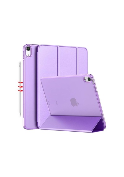 Ipad Air 11 M3 2025 / M2 2024 / Air 10.9 2022/2020 Ile Uyumlu Kapaklı Standlı Uyku Modlu Smart Kılıf, Clove Purple