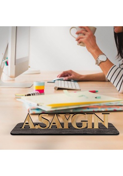 Kişiye Özel Dekoratif Masaüstü İsimlik - Model 3