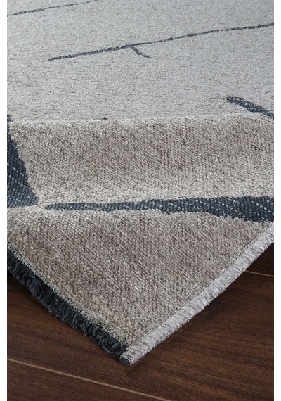 Modern Desenli Yıkanabilir Şönil Dokuma Saçaklı Kaymaz Taban Salon Mutfak Halı Kilim Renkli