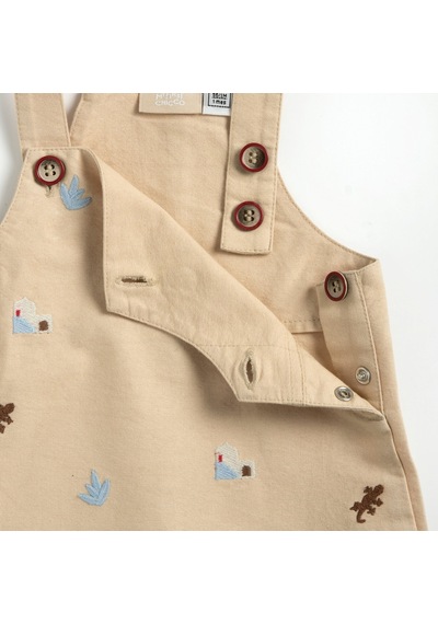 Chicco Erkek Bebek Kısa Kollu Tişört Ve Kısa Tulum Takım 09101152000000 000061 Bej