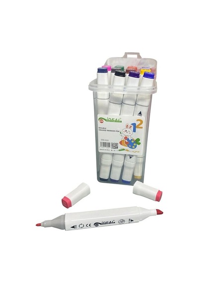 12 Li Kutulu Marker Profosyonel Boya Kalemi 2552