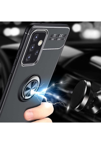 Galaxy Uyumlu A52 Kılıf Zore Ravel Silikon Kapak Kırmızı