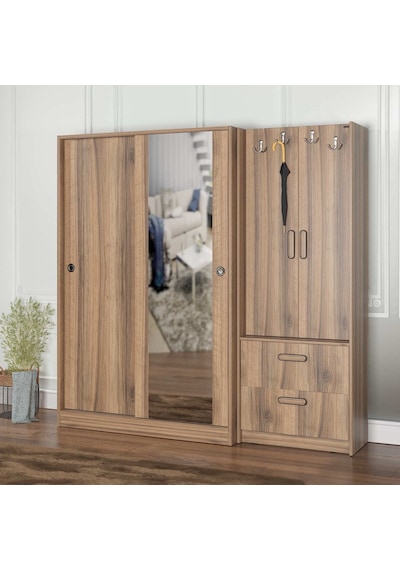 Abre Vm-300348 Dore Ceviz Vestiyer Portmanto Diğer