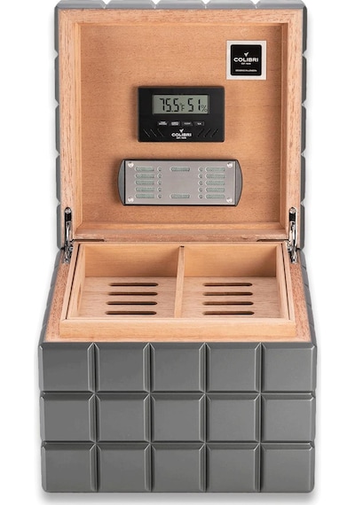 Colibri Cube Heritage Humidor Puro Kutusu Gray 70's