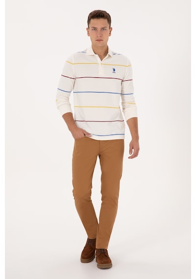 U.s. Polo Assn. Erkek Pantolon Kanvas-chino 50316835-vr233 Bisküvi
