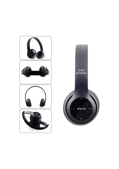 P47 Bluetooth Wireless Kulaklık Fm Radyo Extra Bass Fm Radyo Extra Bass