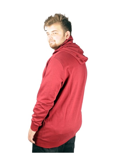Mode Xl Büyük Beden Erkek Sweatshirt Arm Mask 21505 Bordo 001