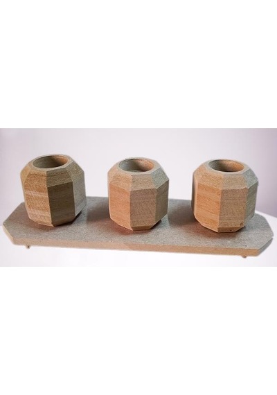 1448bng90247hobi Adn Dekoratif Sekizgen Mumluk Ahşap Mdf Ham Cnc Kesim Model El Yapım