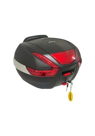 Wheelıe Xt62-b 38 Litre Motosiklet Arka Çanta Tak Çıkart Özellikli Siyah Su Geçirmez Abs Top Case  Üniversal