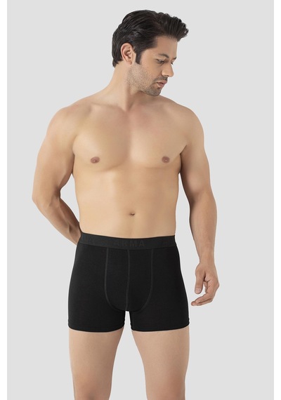 Arma Yıldız Erkek Bambu Büyük Beden Boxer Siyah 10'lu Paket Siyah