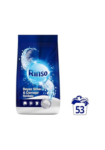 Rinso Beyaz Sirke Ve Çamaşır Sodası Beyazlar İçin Toz Deterjan 8 Kg
