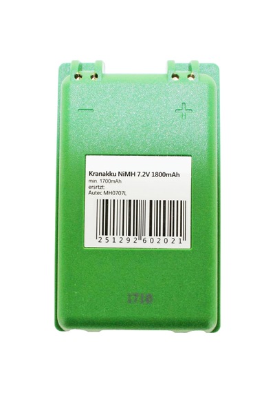 1800mah Ve 7.2 Volt İle Autec Mh0707l Vinç Bataryası Nimh Batarya