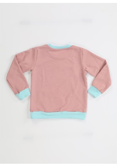 Panda Gülkurusu Kız Çocuk Sweatshirt Gülkurusu - Mint Gülkurusu
