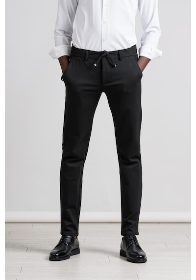 Perpant Slimfit Beli Lastikli Ve İplikli Kışlık Kumaş Likralı Jogger Pantolon 001