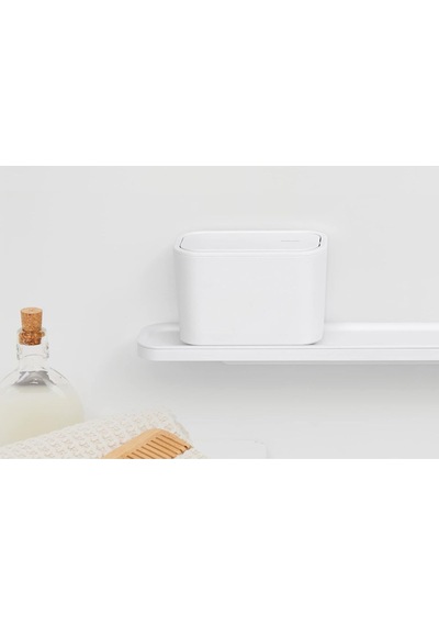 Brabantia Banyo Çöp Kutusu, Beyaz, Tek Boyut Çok Renkli
