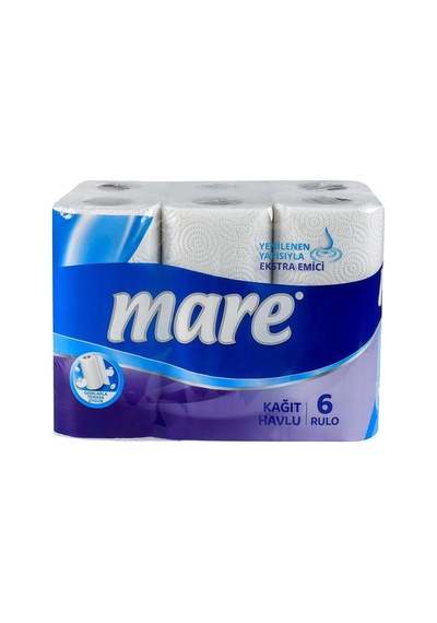 Mare Ekstra Havlu 6'lı - 7 Adet Tarı Bej