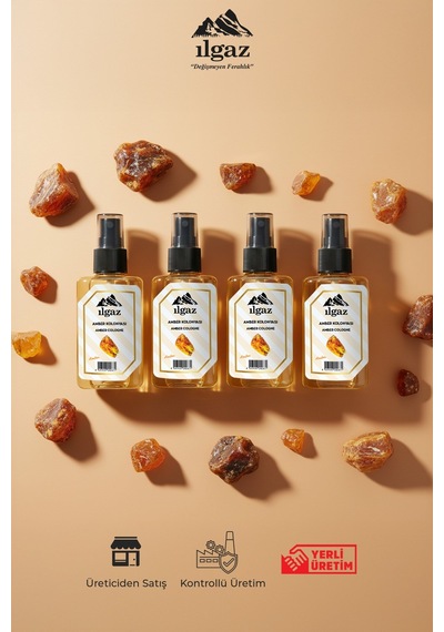 Amber Sprey Kolonya Cep Boy Elegance Series 4'lü Eko Paket - 4x50 Ml