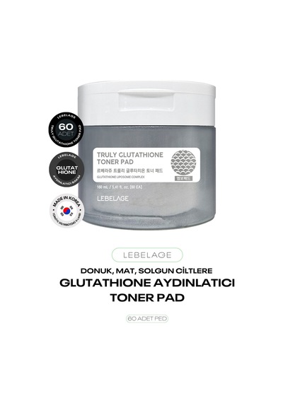 Aydınlatıcı Glutatyon İçeren Tonikli Ped Truly Glutathione Toner Pad 60 Adet
