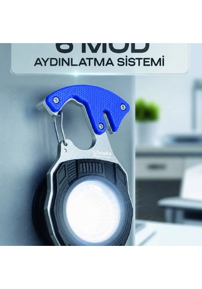 Çok Fonksiyonlu Acil Durum El Feneri Elektronik Çakmak Tornavida Ve Düdük Özellikli