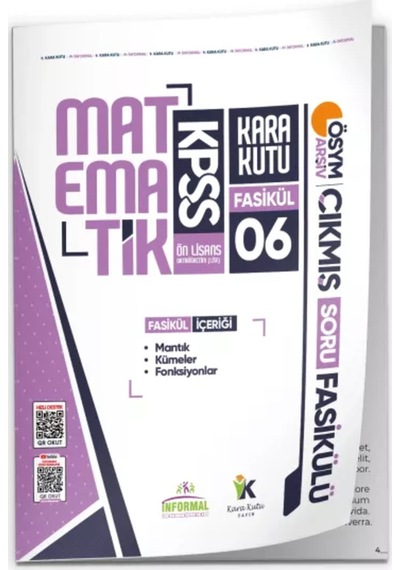 2026 Kpss Önlisans Matematik Kara Kutu 8li Fasikül Seti ÖSYM Çıkmış Soru Bankası Çözümlü Modül Paket