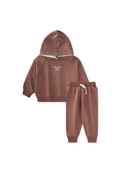 Cigit Kapşonlu Sweatshirt Takım 1-5 Yaş A.kahve A.Kahverengi