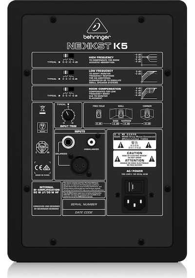 Behringer K-5 Audiophile Bi-Amped 5 "Stüdyo Monitörü