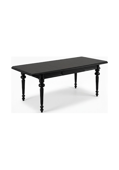 Ariston Ahşap Açılır Mutfak Masası 120cm Siyah