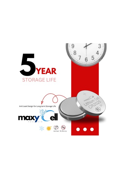 Maxycell 6 Adet Cr2025 Düğme Pil, 3 V Pil, Elektronik Cihaz Ve Anahtar, Kumandalar, Tıbbi Cihazları