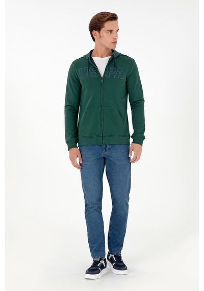 U.s. Polo Assn. Erkek Koyu Yeşil Sweatshirt 50295172-vr079 Koyu Yeşil