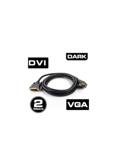 Dark 2m Vga-dvı 24+5 Çift Yonlu Kablo Dk-cb-dvıxvgal200