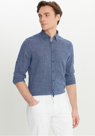 AC&Co / Altınyıldız Classics Erkek Lacı %100 Pamuk Flamlı Slim Fit Dar Kesim Düğmeli Yaka Armürlü Gömlek Lacı AC&Co / Altınyıldız Classics Erkek Lacı %100 Pamuk Flamlı Slim Fit Dar Kesim Düğmeli Yaka Armürlü Gömlek Lacı