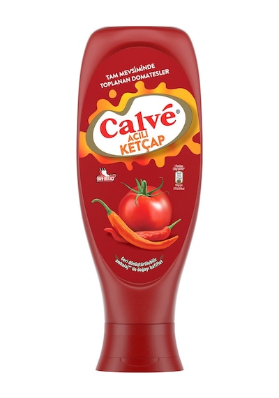 Calve Ketçap Acılı 610 Gr X 3 Adet