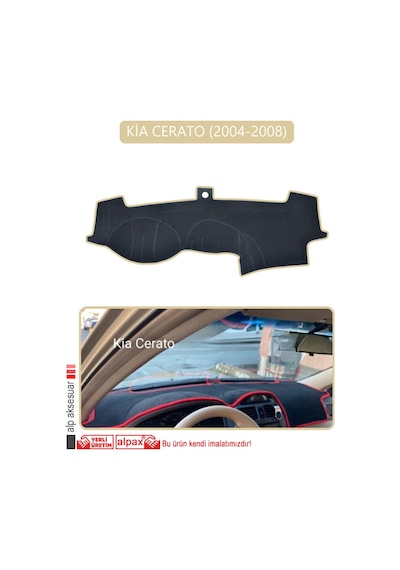 Kia Cerato 2004-2008torpido Koruma Halısı Bej Kenar