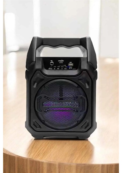Hubrendy Tekno Güçlü Ve Şarj Edilebilir Bluetooth Hoparlör 6.5 İnç