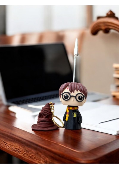 Sevimli Harry Ve Seçmen Şapka Fotoğraf Ve Not Tutucu Ve Anahtarlık - Ofis Masa Not Tutacağı Çok Renkli