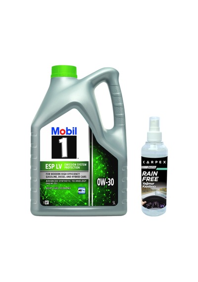 Mobil 1 Esp Lv 0W-30 5 L +  Carpex Cam Yağmur Kaydırıcı