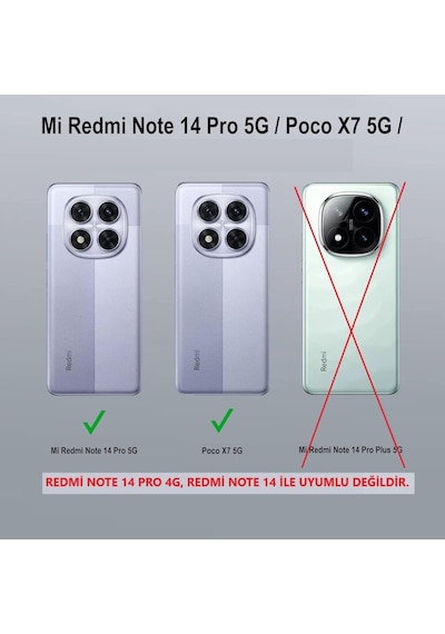 Xiaomi Redmi Note 14 Pro 5g / Poco X7 5g Kılıf Kamera Korumalı Kalın Kenarlı Viera Silikon Case Lacivert
