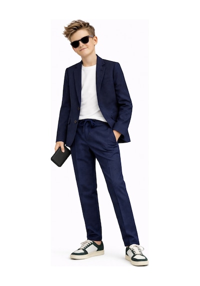 Ahengim Erkek Çocuk Modern Casual Slim Fit Takım Elbise Ak2850 Lacivert