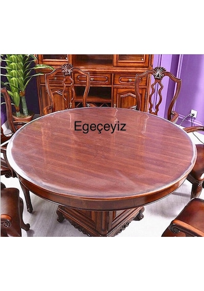 Şeffaf Pvc Kalın Masa Örtüsü Kaymaz Masa Koruyucu 1.3 Mm 2.0 MM