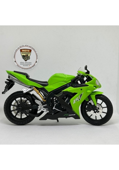 Yamaha Yzf-r1 1:12 Diecast Motosiklet Model Metal Maket & Koleksiyon Oyuncak Yeşil