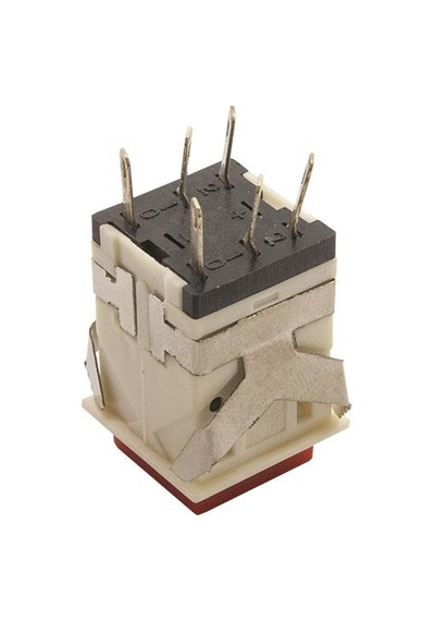 Kd2-23 19Mm Işıksız Anahtarlı Push Buton - Kırmızı