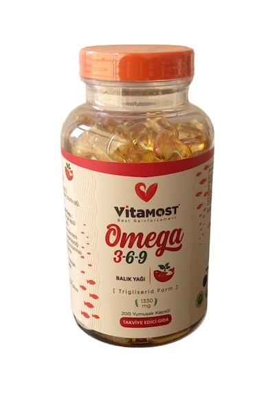 Vitamost Omega 3-6-9 Yumuşak Kapsül 200 Lük