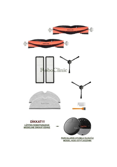 Xiaomi Mi Vacuum Mop 2 Pro Plus Robot Süpürge Uyumlu Fırça,hepa Filtre,mop Seti-10 Parça