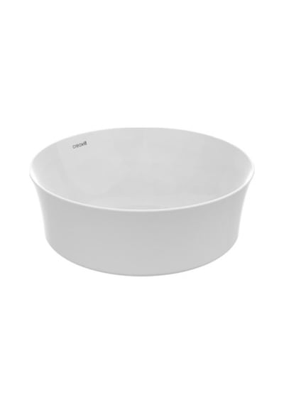 Oval Deliksiz Lavabo 40 Cm Beyaz Seramik Tasarım 508 Yeşil