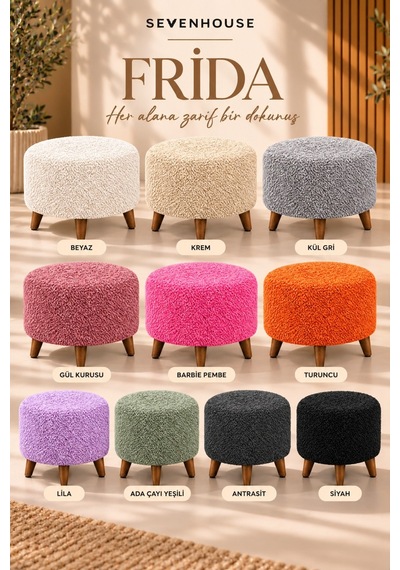 Frida Çok Amaçlı Dekoratif Puf Makyaj Pufu Salon Oturma Pufu Yatak Odası Puf Ahşap Ayaklı Teddy Kumaş Kaplı Puf 60 Cm Beyaz Beyaz Frida Çok Amaçlı Dekoratif Puf Makyaj Pufu Salon Oturma Pufu Yatak Odası Puf Ahşap Ayaklı Teddy Kumaş Kaplı Puf 60 Cm Beyaz Beyaz