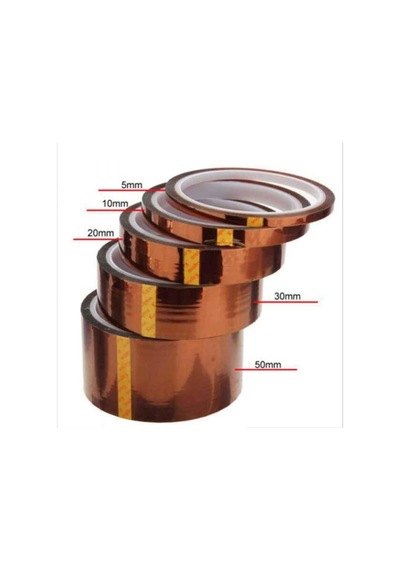 Bant Evi Kapton 30mmx33m Yüksek Isıya Dayanıklı Yanmaz Bant Capton 30mm