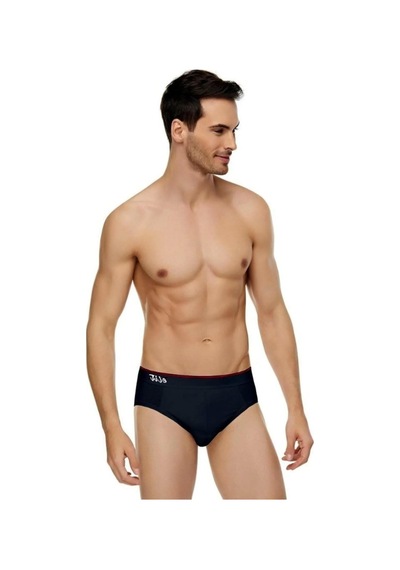 Tutku Elit Erkek Likralı İnce Bel Kemerli Slip Külot 1351 - 12 Adet Siyah